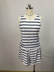 Striped Printed Lounge Set Vest Top & Drawstring Shorts