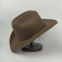 Western Cowboy Hat With Metal Buckle Mens Wool Knight Hats
