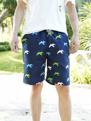 Comics Pattern Men's Swim Trunks Quick Dry Beach Shorts