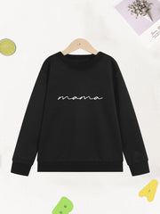 Girls Love Like Jesus Letter Sweatshirt Round Neck Casual Pullover