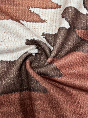 Boho Cardigan Women's Plus Colorblock Southwestern Print