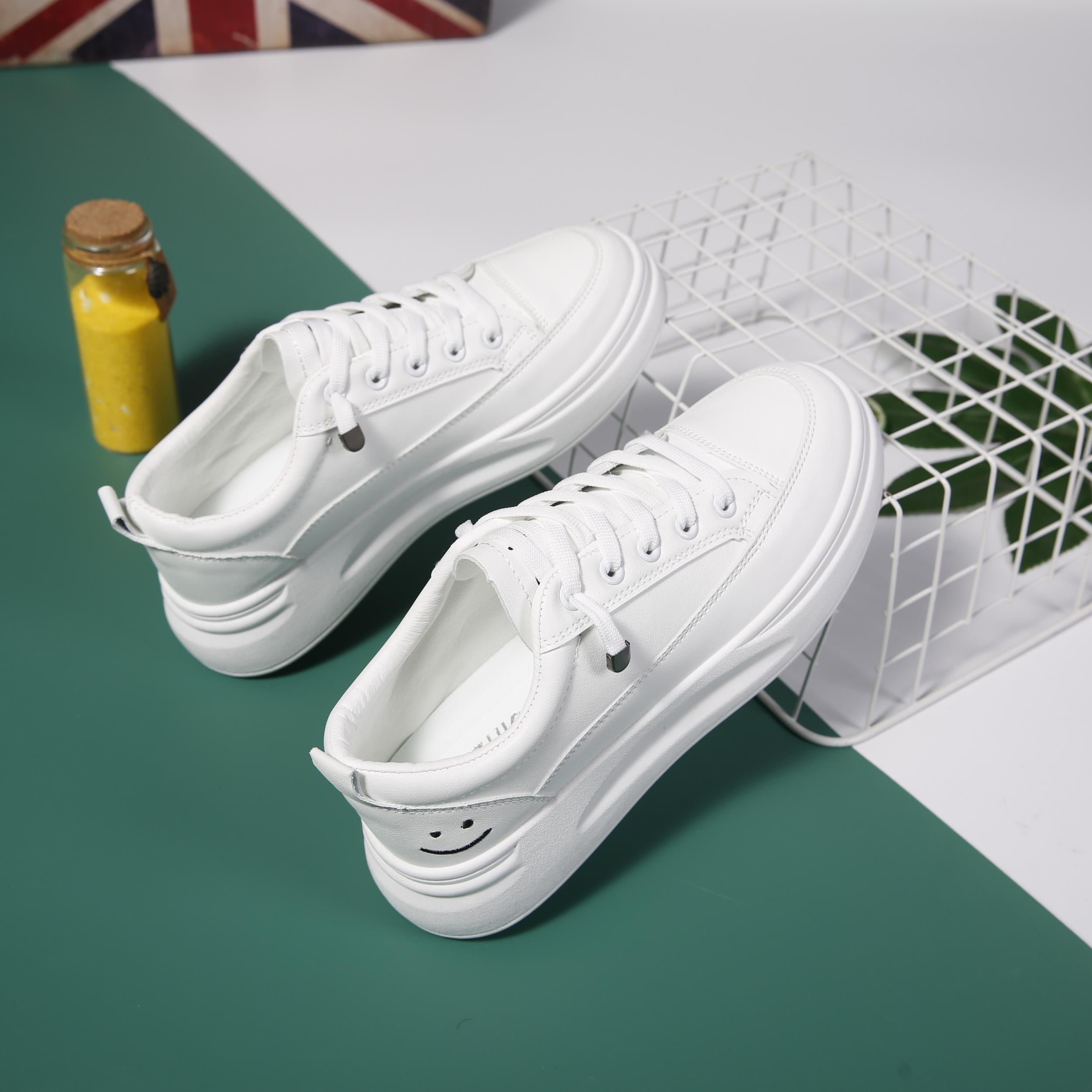 Women's Platform Sneakers Low Top Casual Walking Shoes