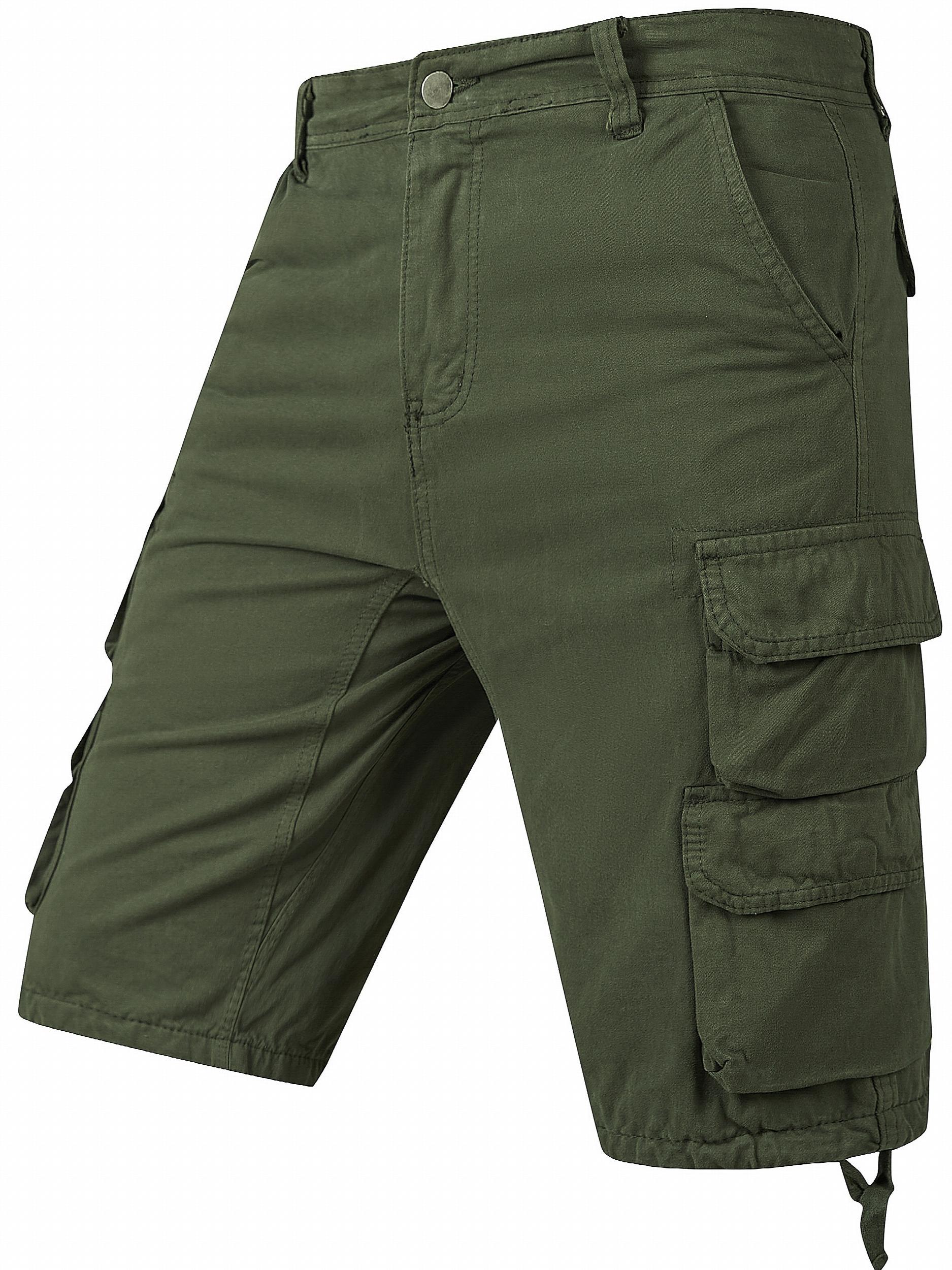 Men's Cargo Shorts Lightweight Drawstring Work Pants Outdoors