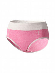 5 Pack Plus Size Colorblock Contrast Bikini Underwear Set