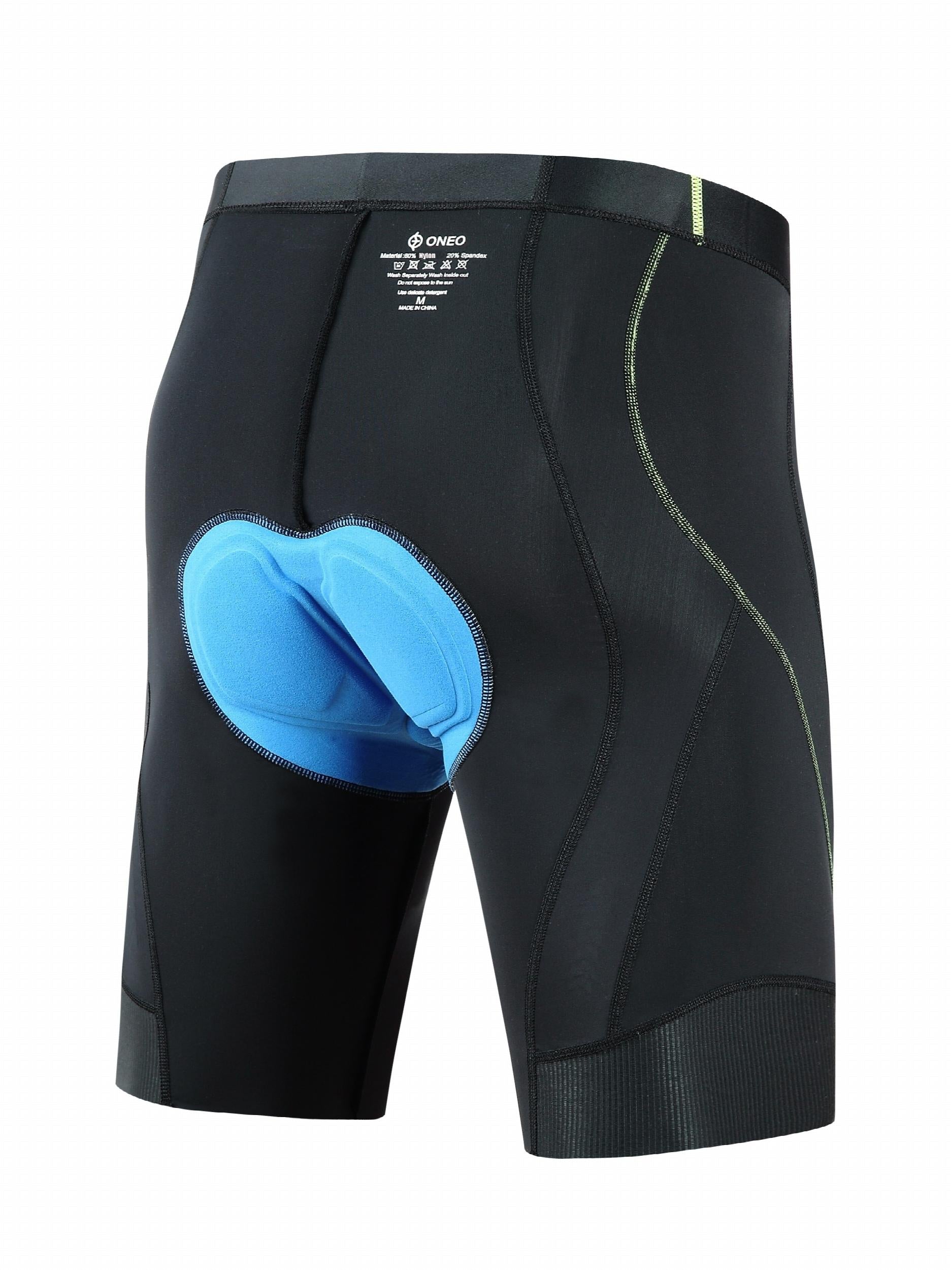 Men's Padded Cycling Shorts Underwear Breathable High Waist Pants