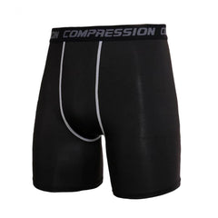 Men's Solid Pocket Compression Shorts Active Quick Drying Sports Pants