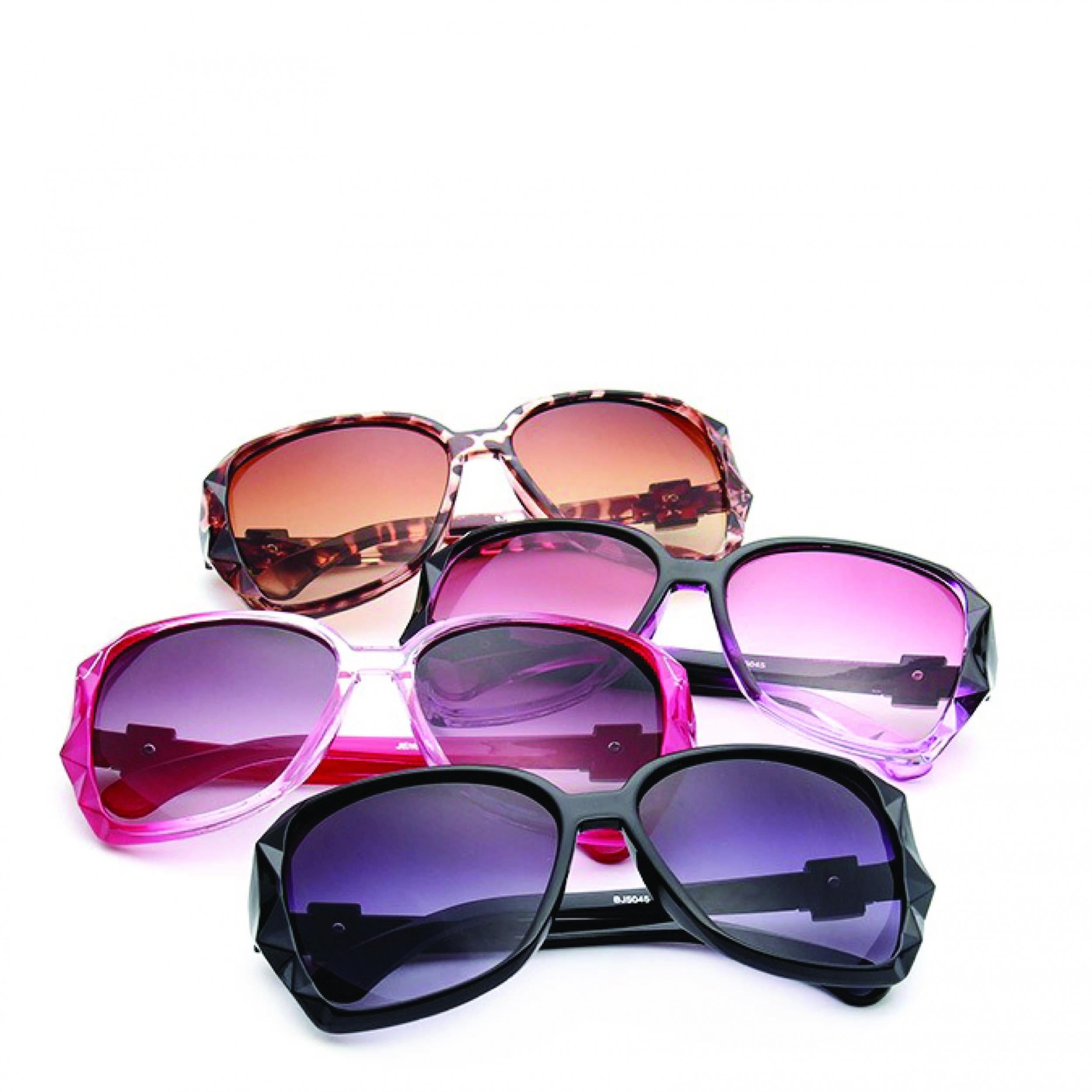 Oversized Cat Eye Sunglasses Gradient Lens Vintage Temple UV400