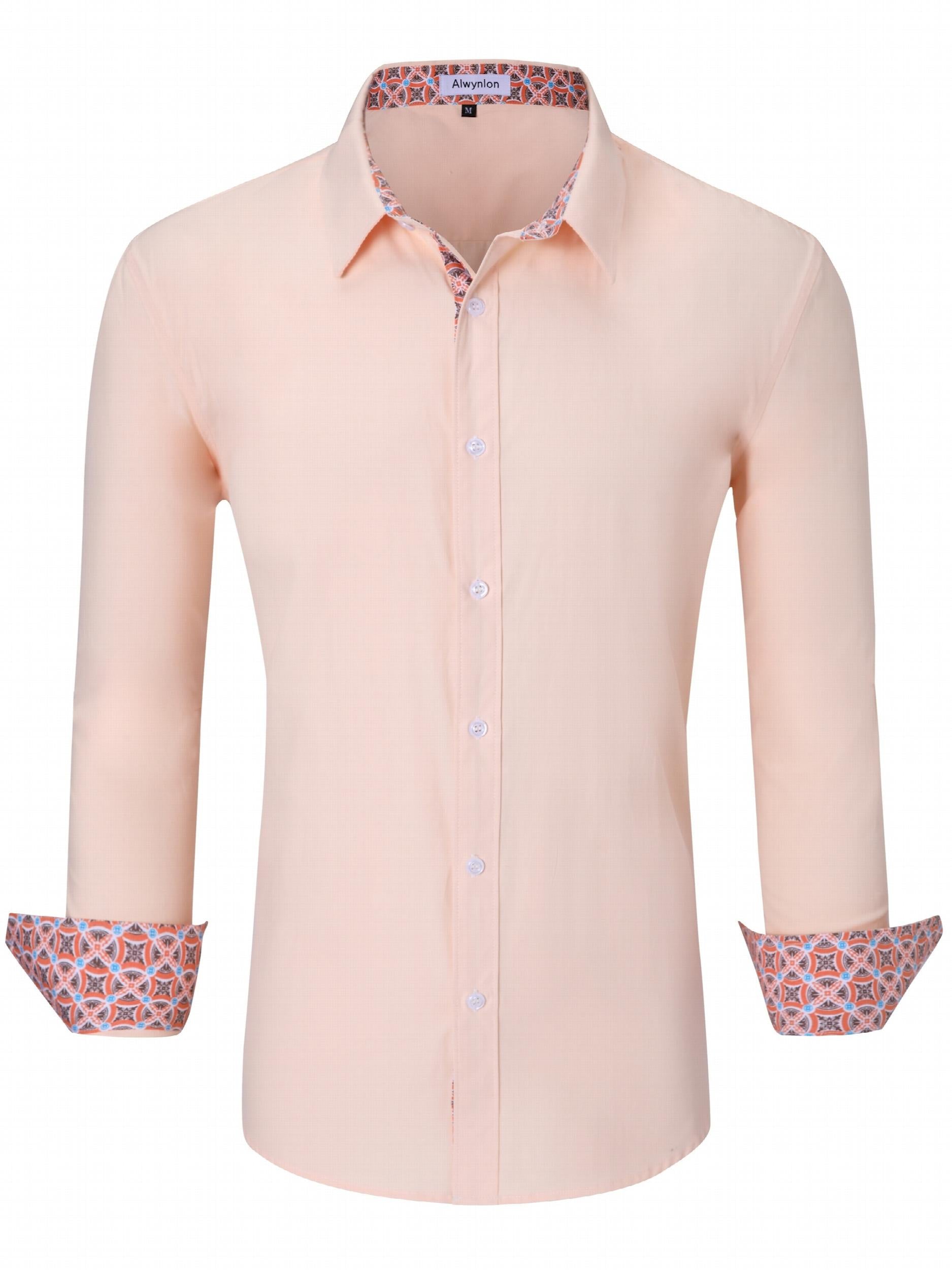 Men's Casual Button Up Long Sleeve Shirt