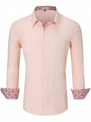 Men's Casual Button Up Long Sleeve Shirt