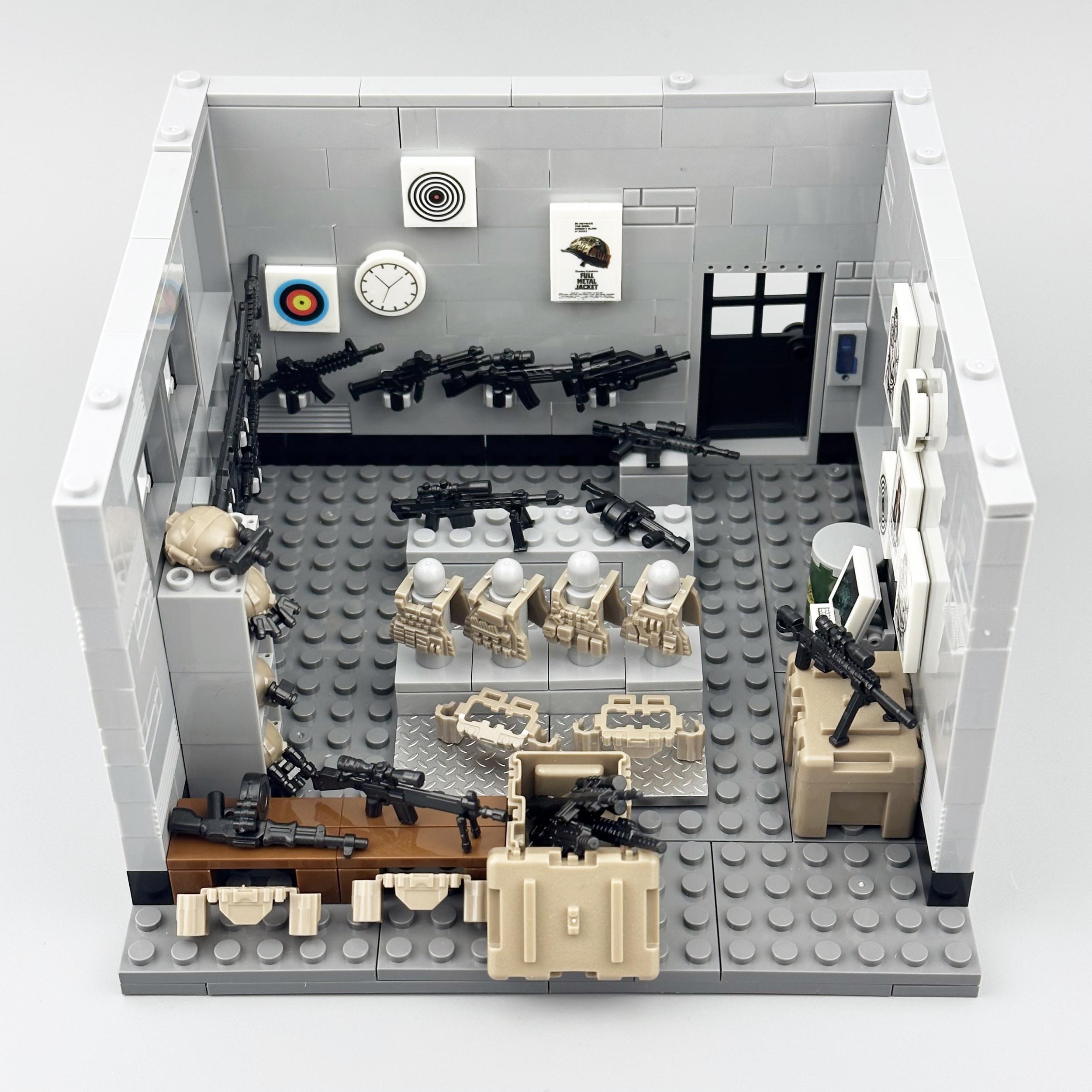 294pcs Military Building Blocks Set Creative Construction Toy for Kids Gray