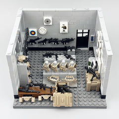 294pcs Military Building Blocks Set Creative Construction Toy for Kids Gray