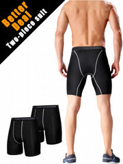 Men's Quick Drying Compression Sports Boxers Athletic Shorts
