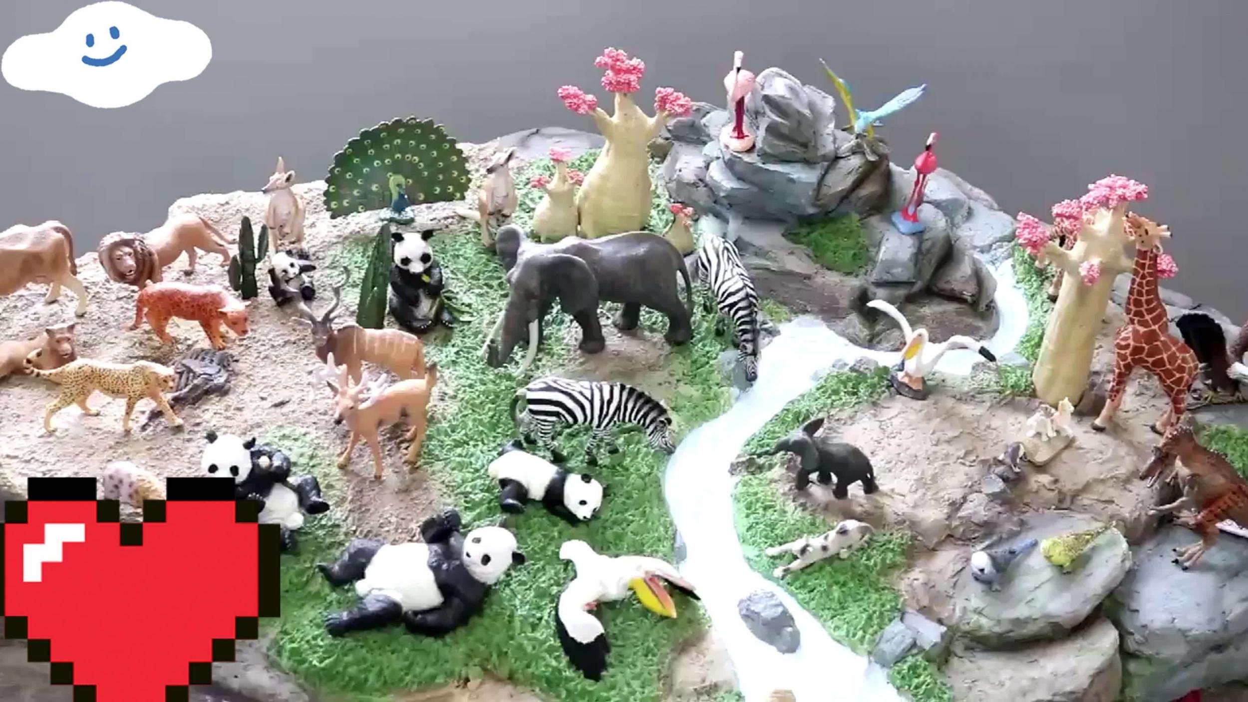 12pcs Mini Dinosaur Animal Set Action Figures Collection Kid Toy