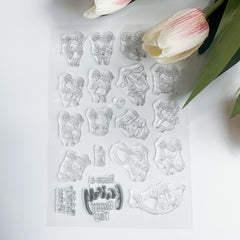 Reusable Cartoon Journal Stamp for DIY Crafts