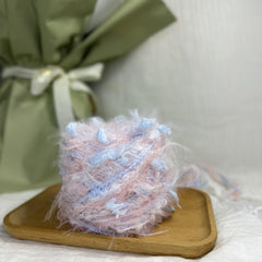 DIY Hand Mixed Line Mohair Yarn For Knitting Crochet Tassel Blend Yarn 50g