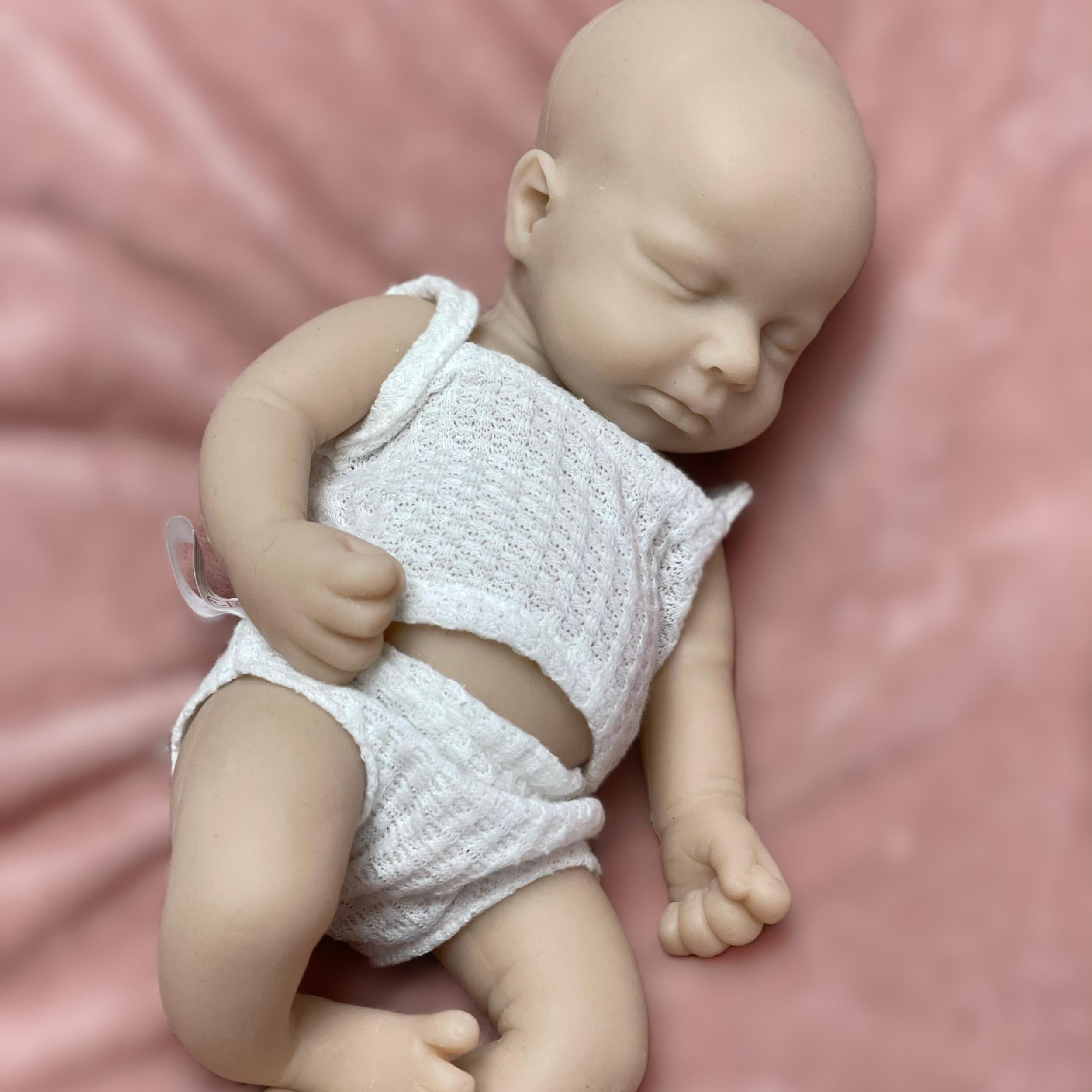 13" Soft Silicone Reborn Dolls Unpainted Full Body Realistic Newborn Doll