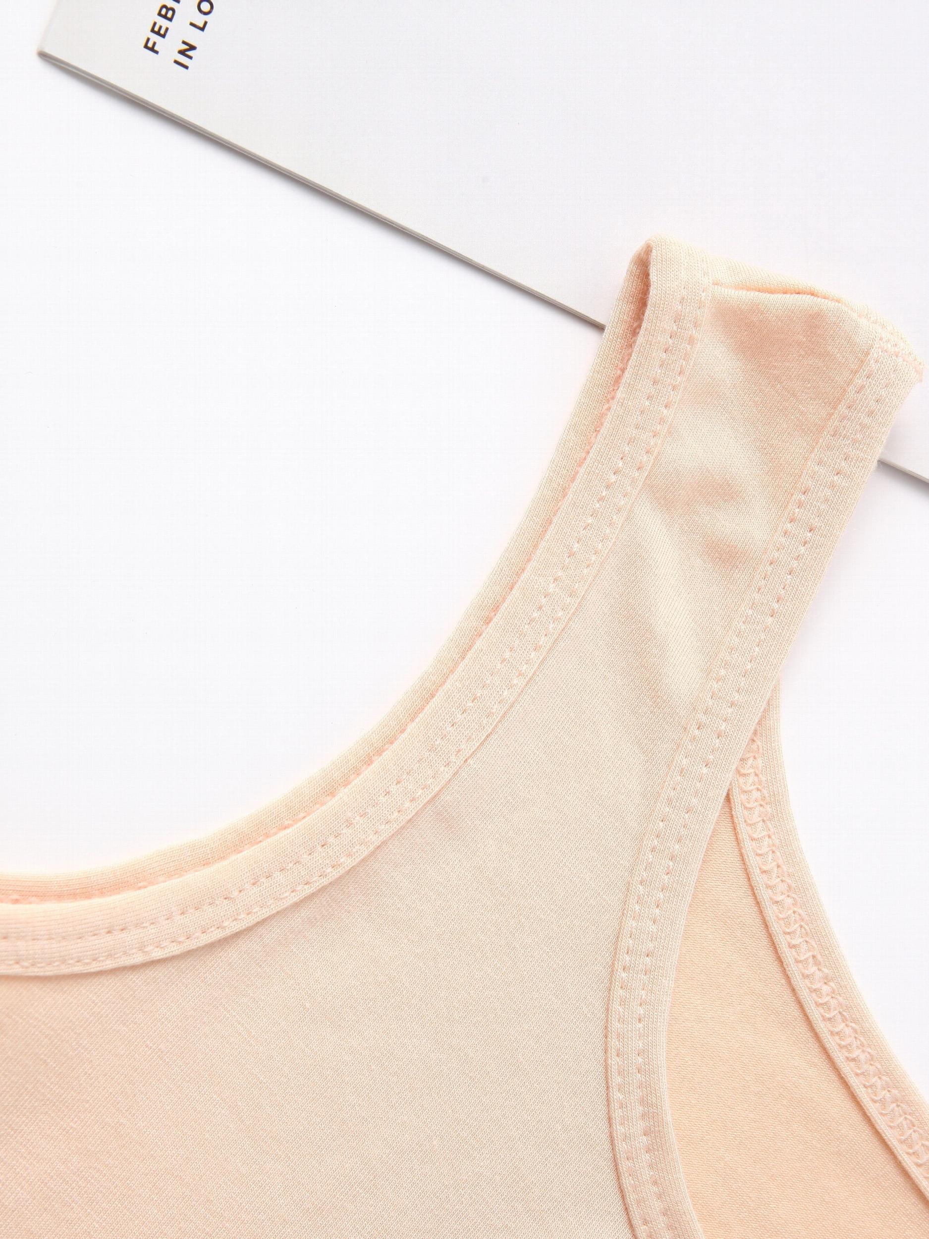 3pcs Solid Crew Neck Sleeveless Tank Tops Women's Lingerie