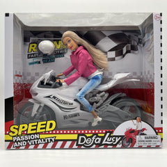 Sliding Simulation Motorcycle Doll Joint Bendable Motorcycle
