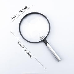 10X Handheld Magnifying Glass Shatterproof Reading Magnifier For Seniors