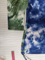 Women's Plus Tie Dye Ruched Long Sleeve Top & Leggings Set