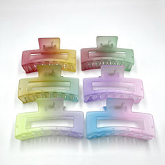 2pcs Gradient Claw Clips Hair Clips - Princess Decorative Hair Accessories