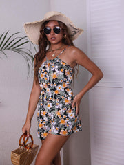Floral Print Cami Romper Jumpsuit Casual Sleeveless Romper