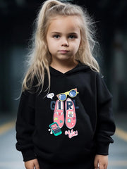 Girls Hooded Sweatshirt & Sweatpants Set