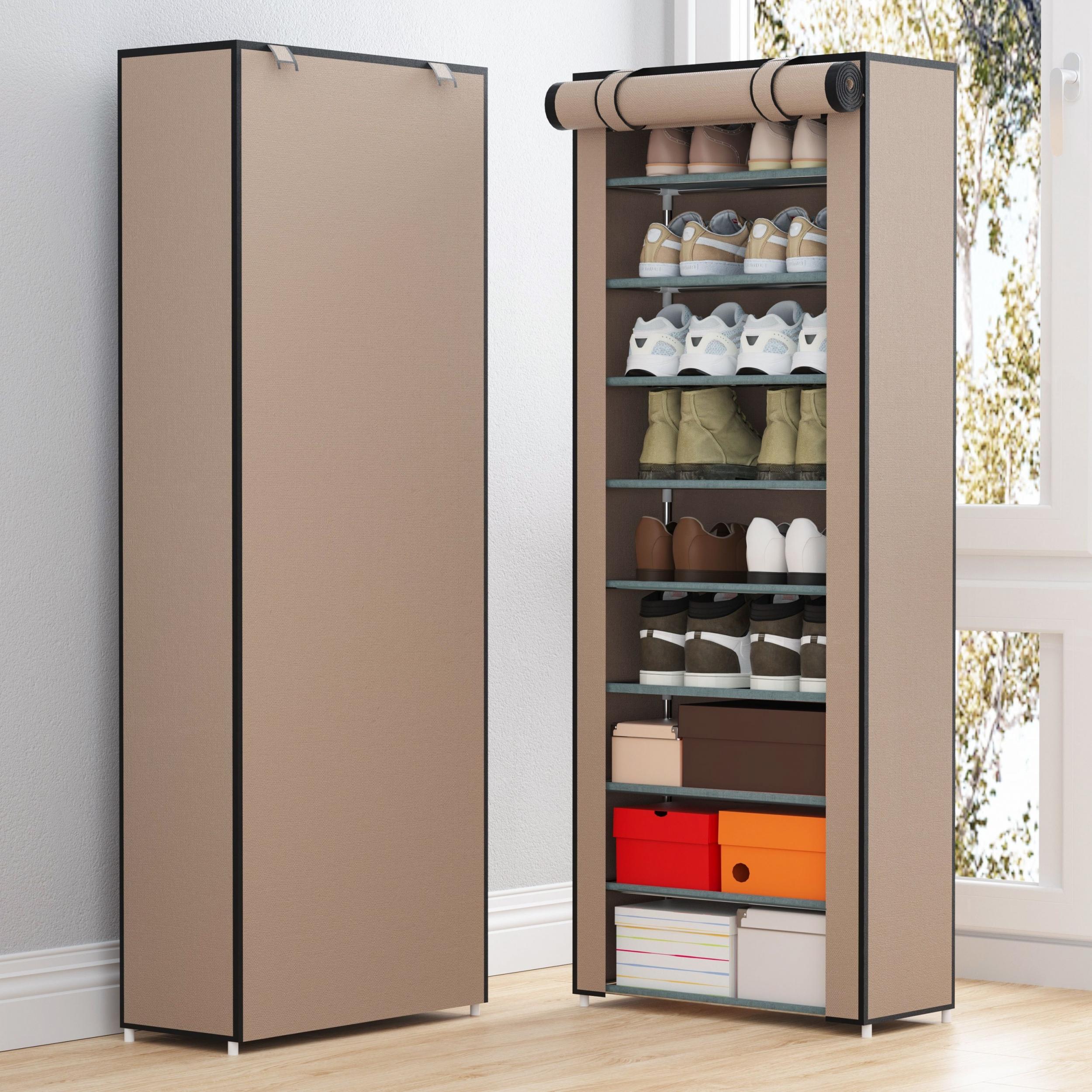 Dustproof Shoes Storage Rack Standing Shoes Rack Easy Assembled