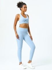 Women's Sports Yoga Tank Bra Scoop Neck Stretchy Solid Sports Bra