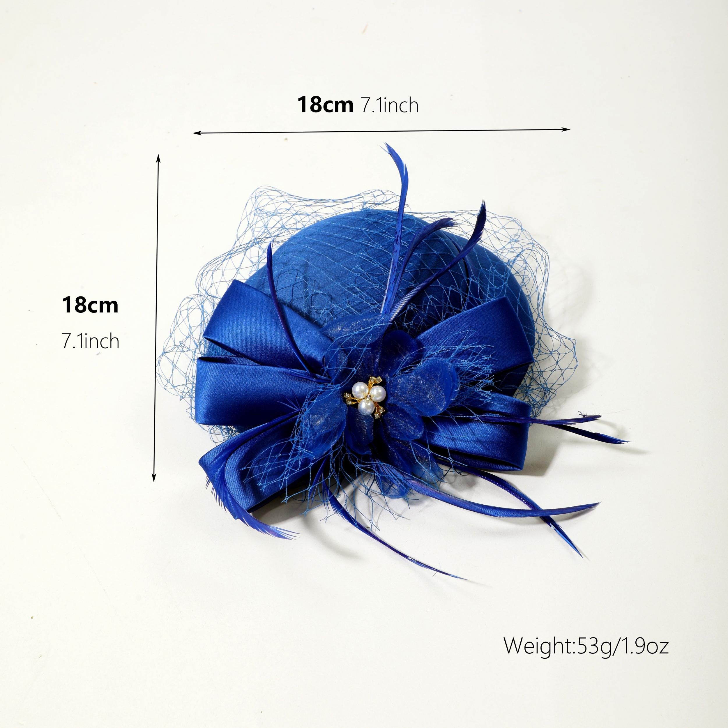 Kentucky Derby Fascinator Women Tea Party Hat Wedding Cocktail Hair Clip