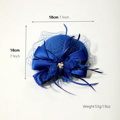 Kentucky Derby Fascinator Women Tea Party Hat Wedding Cocktail Hair Clip