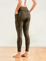 Casual Yoga Pants Slim Fit High Stretch With Pocket Yoga Leggings