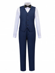 Boys Formal Gentleman Vest for Competition Wedding Banquet