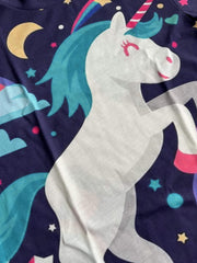 Rainbow Pony 3D Graphic T Shirt for Girls Active Stretchy Tee