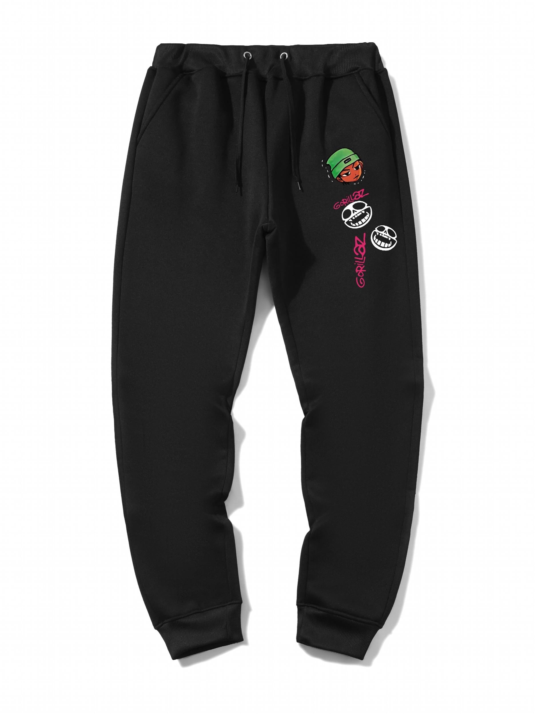 Men's Cartoon Print Jogger Sweatpants Drawstring Sport Pants