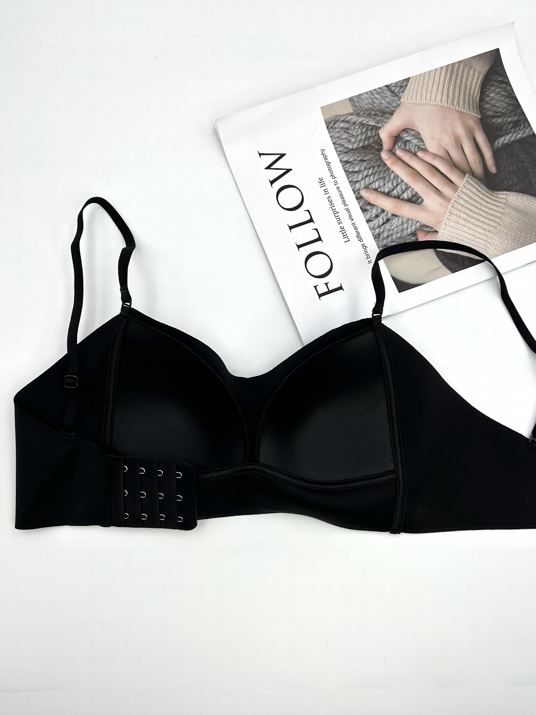 Solid T-Shirt Bra Full Coverage Women's Lingerie