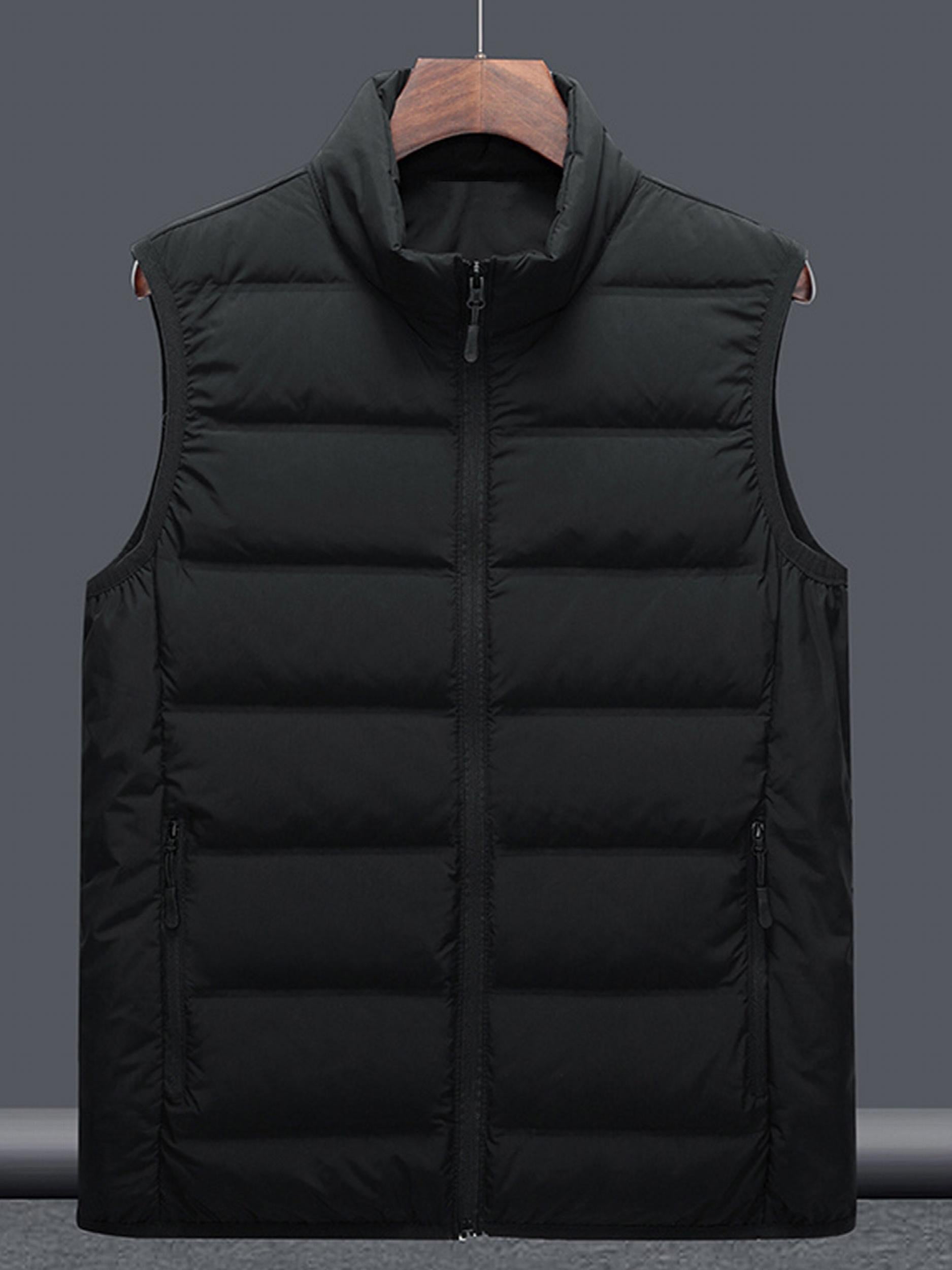 Women's Slim Down Vest Stand Collar Winter Layering