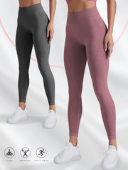 2pcs High Waist Yoga Leggings Women's Activewear