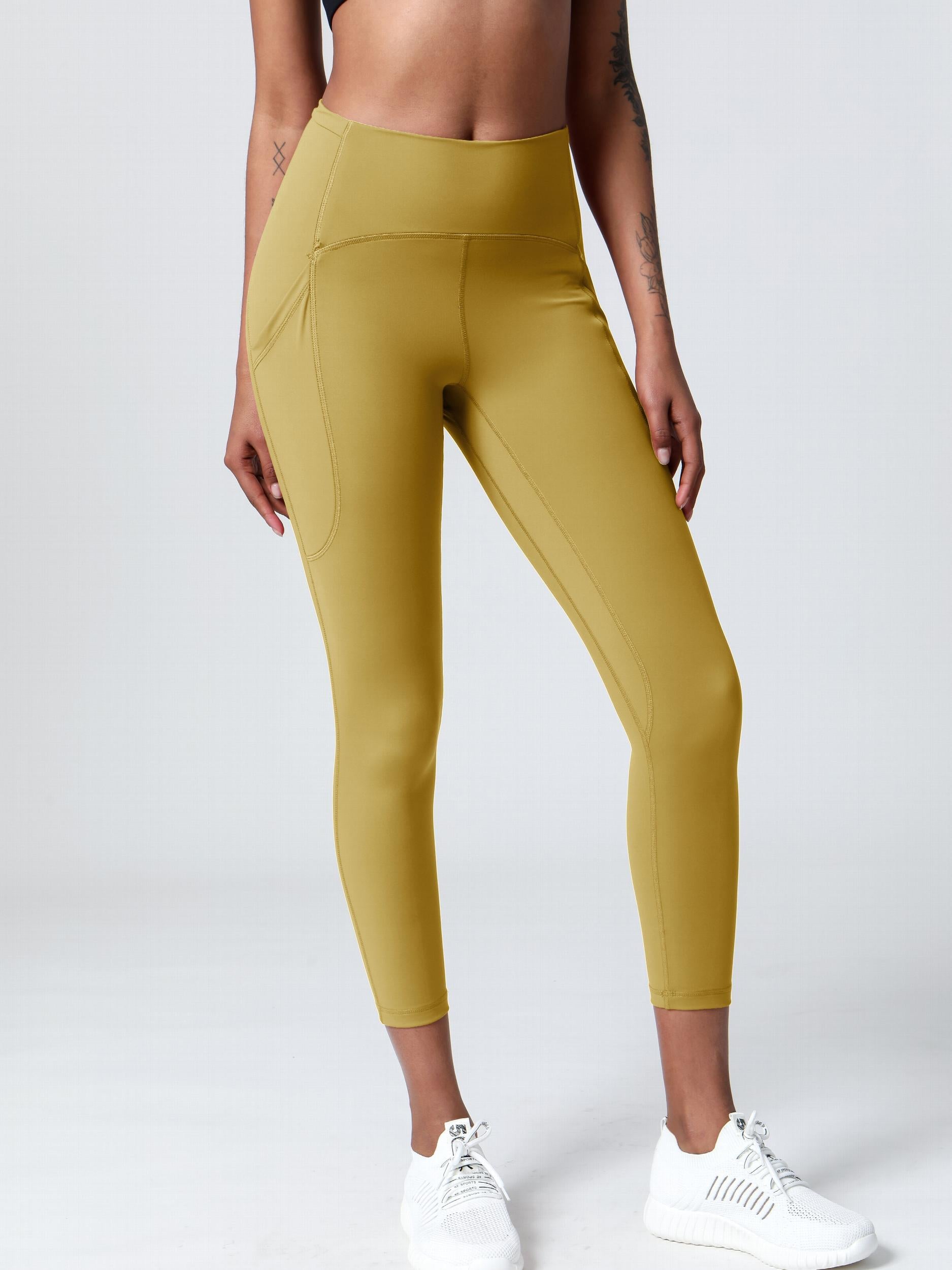 High Waist Yoga Pants Pocket Butt Lifting Leggings