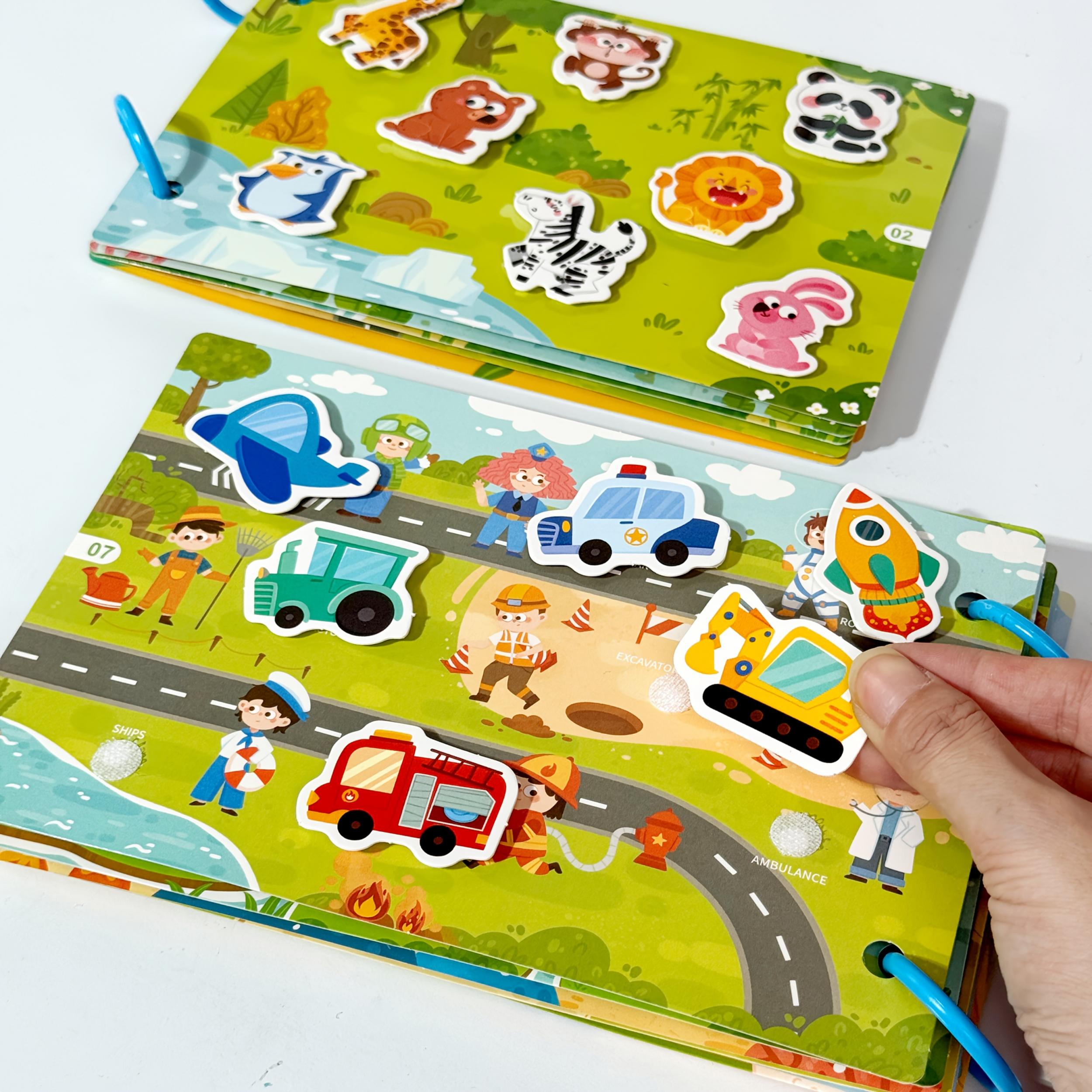 Reusable Sticker Flashcards for Quiet Activities