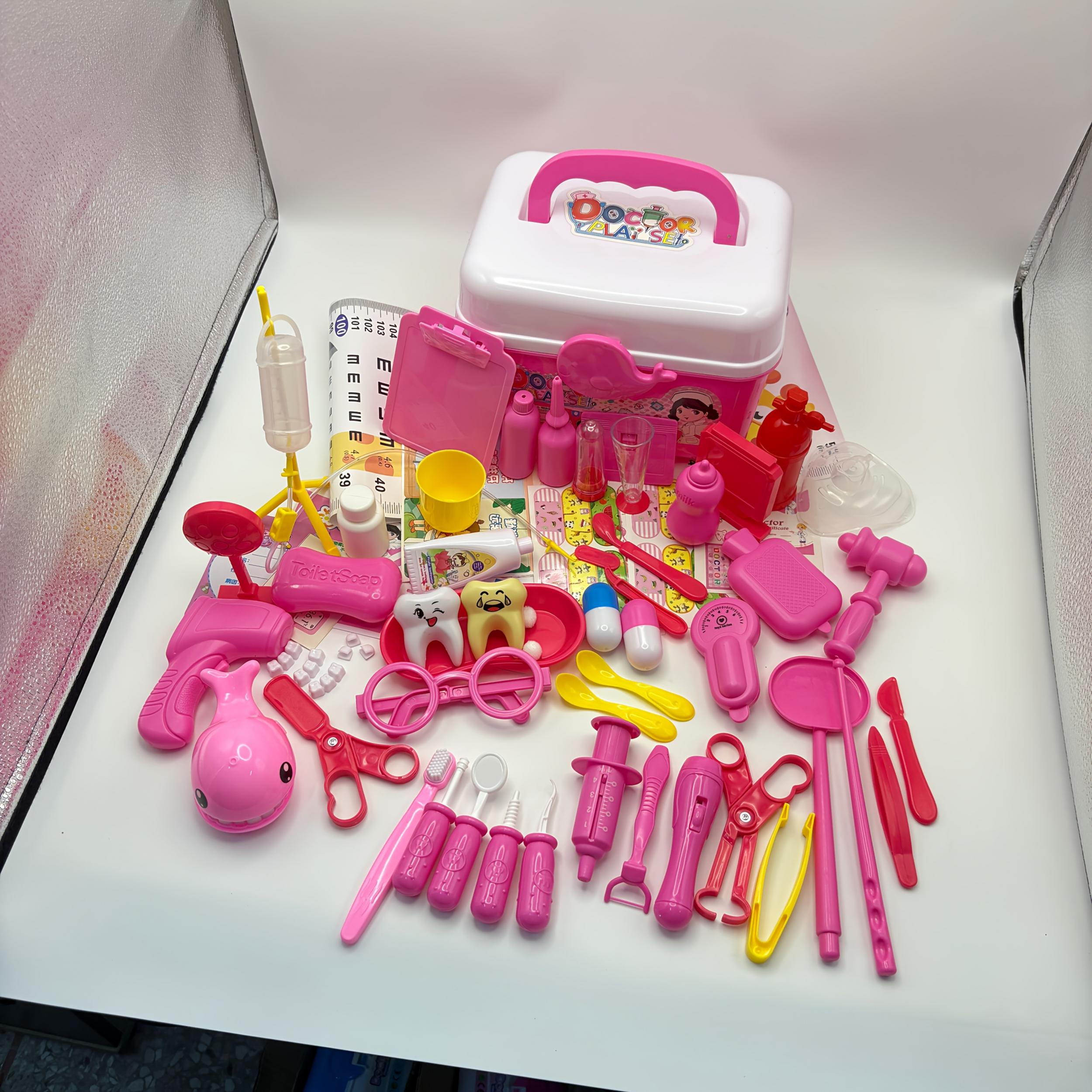 JETFLIP Kids Doctor Play Set with Stethoscope Syringe Medical Bag & Accessories