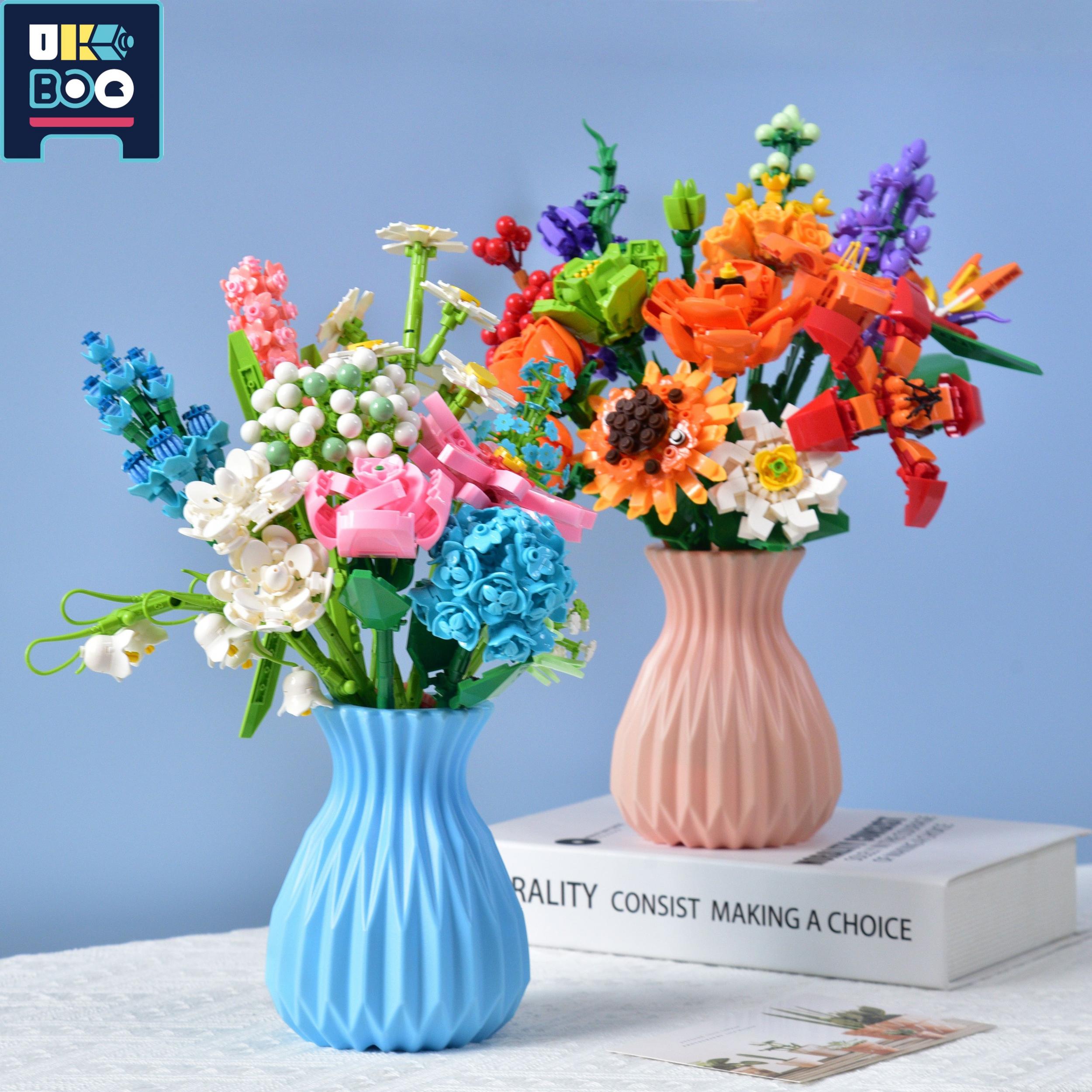 Flower Bouquet Building Blocks Kit Assembled Flower Model