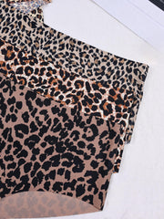 6pcs Leopard Print Briefs Comfy & Breathable Intimates Panties
