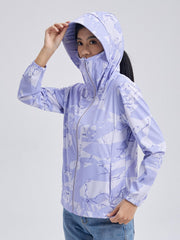 Anti UV Ice Silk Sunscreen Jacket for Outdoor Sports Beach & Fishing