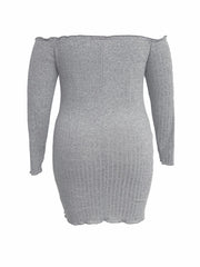 Sexy Dress Women's Off Shoulder Bodycon Midi Dress