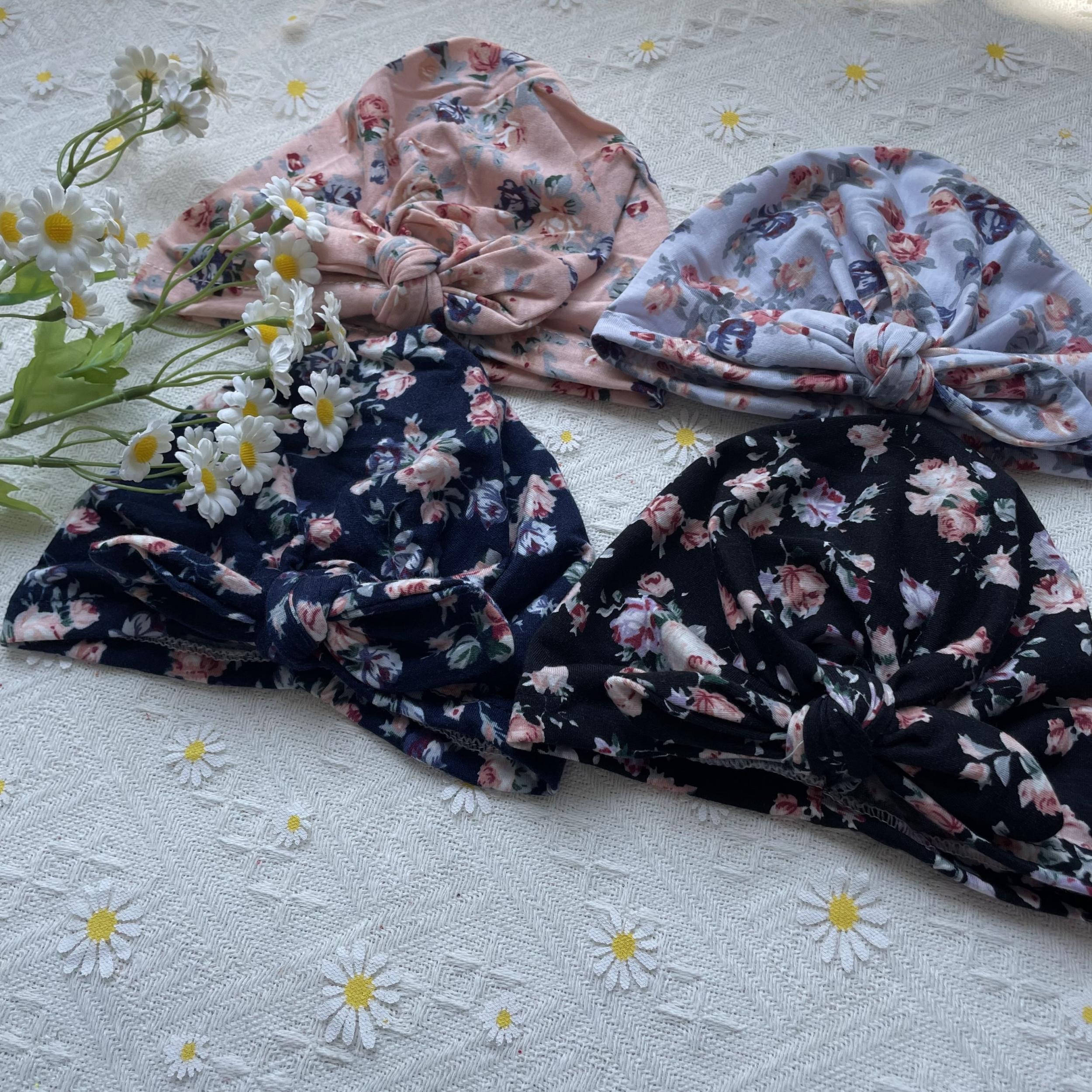 4pcs Breathable Rabbit Ears Baby Hat for Newborn Boys and Girls