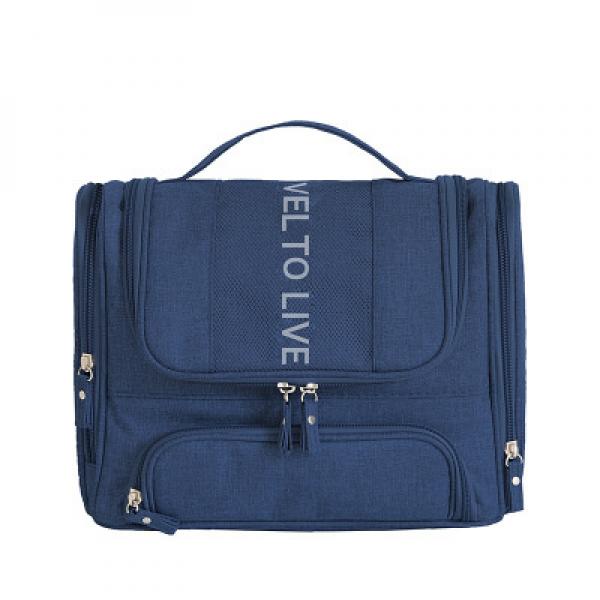 Large Waterproof Makeup Bag with Hanging Wash Pouch