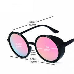 Steampunk Tinted Sunglasses, Y2K Retro Light Sensitive Glasses