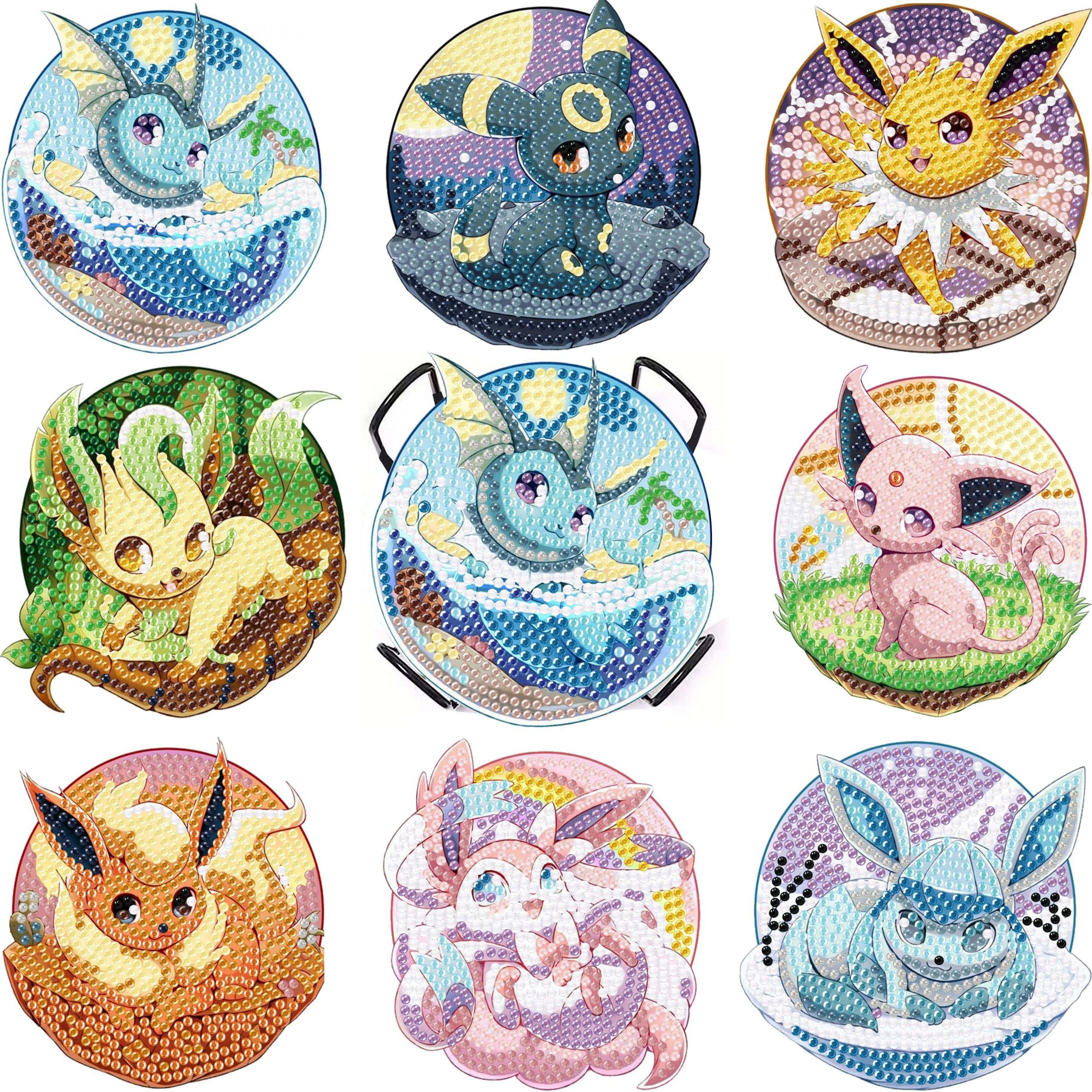 8pcs Pet Elf Diamond Painting Kit for Adults Beginners DIY Gift
