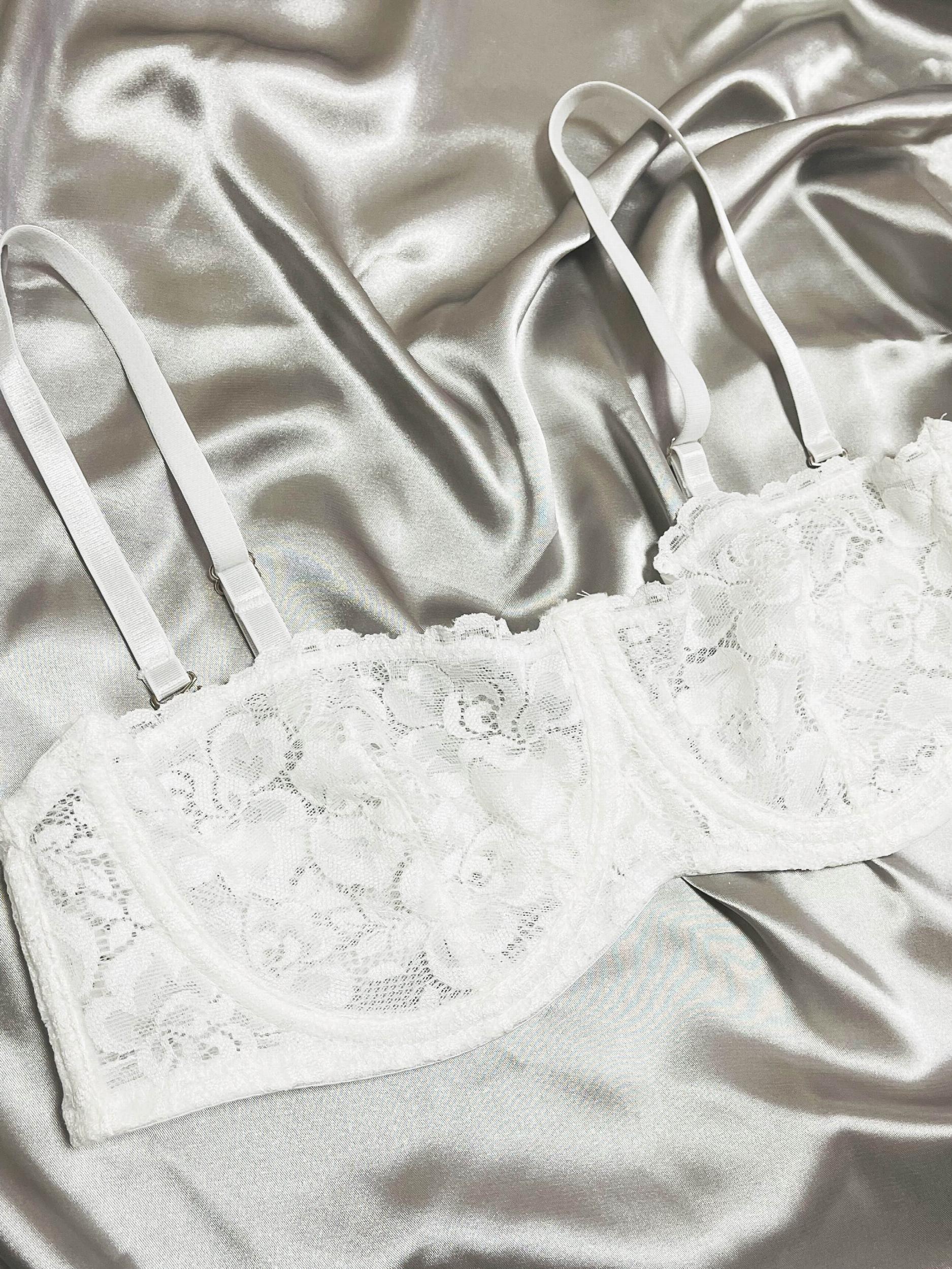 3pcs Lace Unlined Bras Women's Lingerie